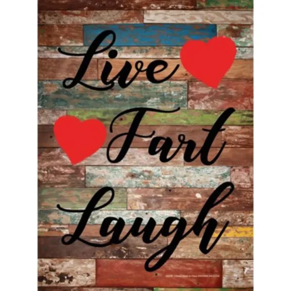 Shop Metal Tin Sign "LIVE * FART *LAUGH" Funny Joke Home Wall Decor #B-101 - Miniature Marvels: Airplane Models & Painted Dice Egpull