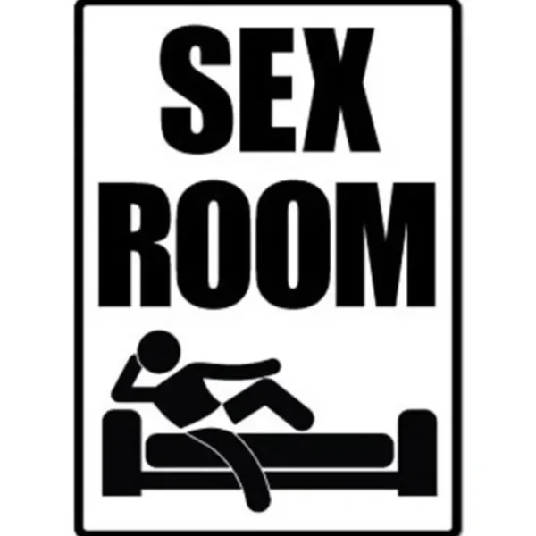 Outlet Metal Tin Sign "SEX ROOM" Adult Bedroom Office Man Cave Sexy Wall Decor #E-101 - Miniature Marvels: Airplane Models & Painted Dice Egpull