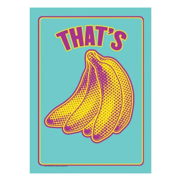 Fashion Metal Tin Sign "That's Bananas" Funny Home Office Bedroom Wall Decor #H-101 - Miniature Marvels: Airplane Models & Painted Dice Egpull