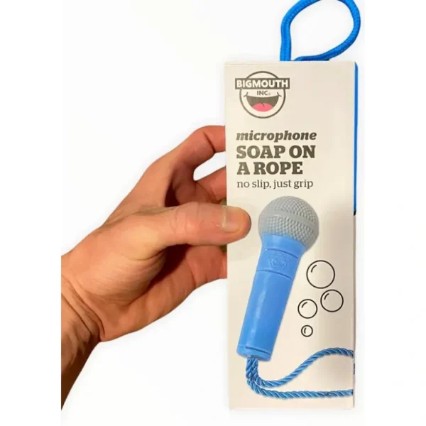 Sale Microphone Soap On Rope - Rock on while cleaning up your butt! - BigMouth Inc - Miniature Marvels: Airplane Models & Painted Dice Egpull