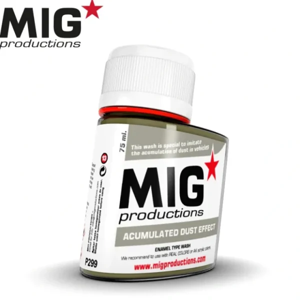 Cheap MIG Productions: Acumulated Dust Effect 75ml LTG AK-P299 - Miniature Marvels: Airplane Models & Painted Dice Paint