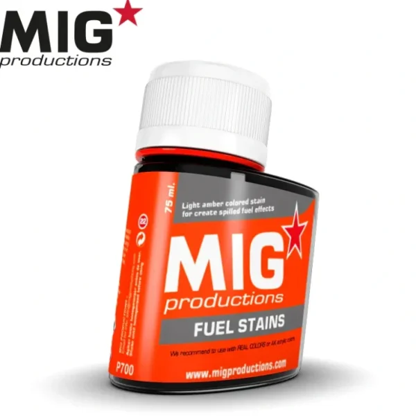 Online MIG Productions: Fuel Stains 75ml LTG AK-P700 - Miniature Marvels: Airplane Models & Painted Dice Paint