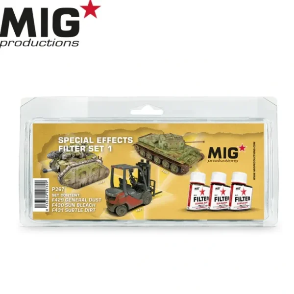 Sale MIG Productions: Special Effects Set 1 LTG AK-P267 - Miniature Marvels: Airplane Models & Painted Dice Paint