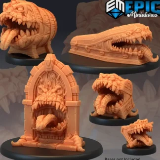 New Mimics Set - Miniature Marvels: Airplane Models & Painted Dice Miniature