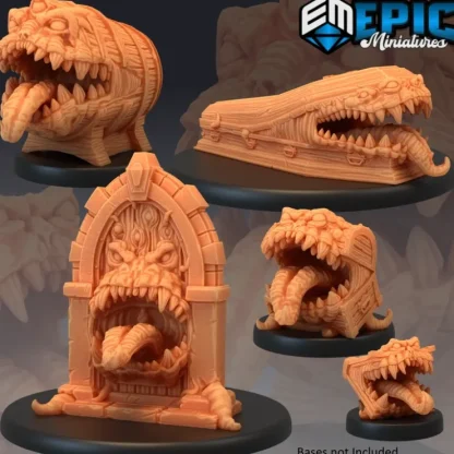 New Mimics Set - Miniature Marvels: Airplane Models & Painted Dice Miniature