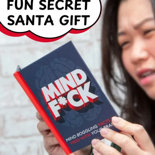 Best Sale MIND F#CK - 'Mind Boggling Facts to your Brain" Hardcover Book - Funny Gag Gift - Miniature Marvels: Airplane Models & Painted Dice Egpull