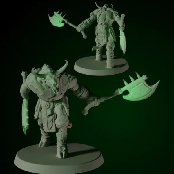 Cheap Minotaur With Dual Axes - Miniature Marvels: Airplane Models & Painted Dice Miniature