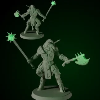 Sale Minotaur With Morning Star And Axe - Miniature Marvels: Airplane Models & Painted Dice Miniature