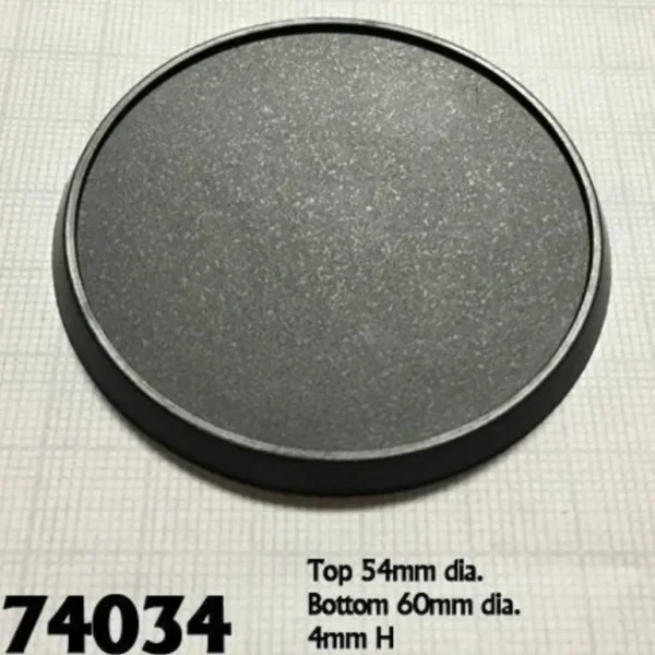 60mm Plastic Round Base (10) RPR 74034 - Miniature Marvels: Airplane Models & Painted Dice* Shop All