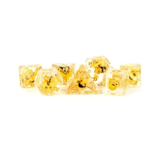Shop 16mm Resin Poly Dice Set: Cat Dice MET 754 - Miniature Marvels: Airplane Models & Painted Dice Dice