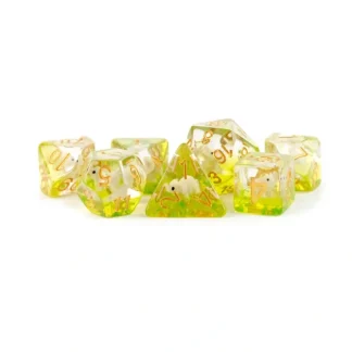 Clearance 16mm Resin Poly Dice Set: Elephant Dice MET 755 - Miniature Marvels: Airplane Models & Painted Dice Dice