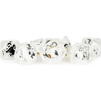 Fashion 16mm Resin Poly Dice Set: Penguin Dice MET 741 - Miniature Marvels: Airplane Models & Painted Dice Dice