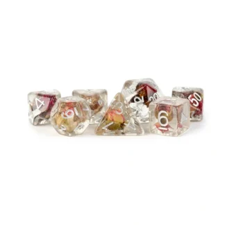 Fashion 16mm Resin Poly Dice Set: Rose Dice MET 751 - Miniature Marvels: Airplane Models & Painted Dice Dice