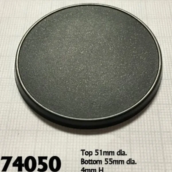 55mm Round Gaming Base (10) RPR 74050 - Miniature Marvels: Airplane Models & Painted Dice* Shop All