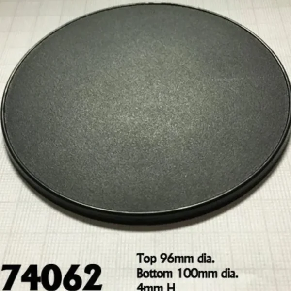 100mm Round Gaming Base (4) RPR 74062 - Miniature Marvels: Airplane Models & Painted Dice* Shop All