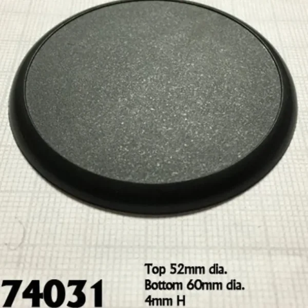 60mm Round Plastic Display Base (10) RPR 74031 - Miniature Marvels: Airplane Models & Painted Dice* Shop All