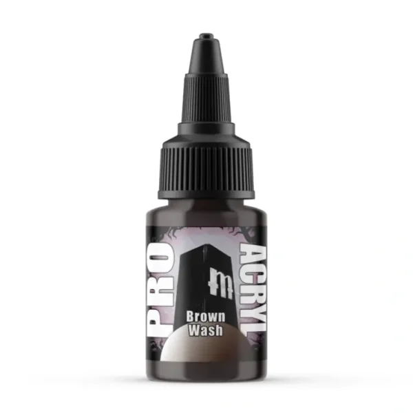 Store Monument Hobbies Pro Acryl Standard Brown Wash 22ml - Miniature Marvels: Airplane Models & Painted Dice Paint