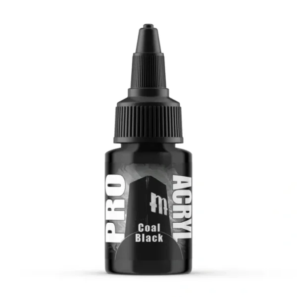Fashion Monument Hobbies Pro Acryl Standard Coal Black 22ml - Miniature Marvels: Airplane Models & Painted Dice Paint