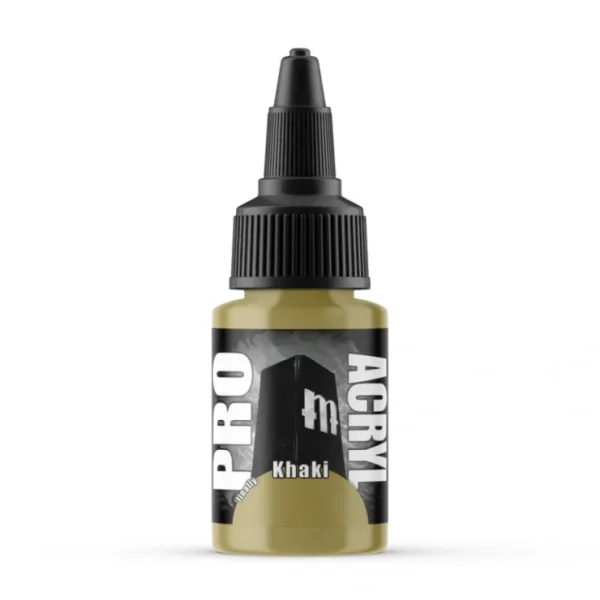Cheap Monument Hobbies Pro Acryl Standard Khaki 22ml - Miniature Marvels: Airplane Models & Painted Dice Paint