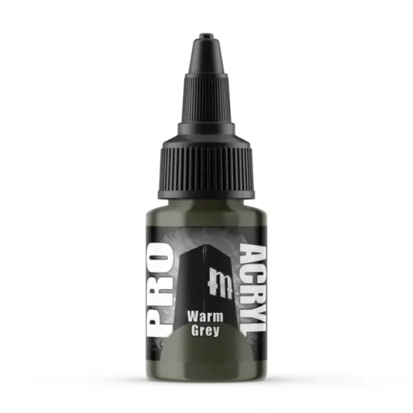 Cheap Monument Hobbies Pro Acryl Standard Warm Grey 22ml - Miniature Marvels: Airplane Models & Painted Dice Paint