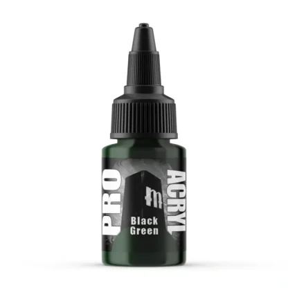 New Monument Hobbies Pro Acryl Standard Black Green 22ml - Miniature Marvels: Airplane Models & Painted Dice Paint