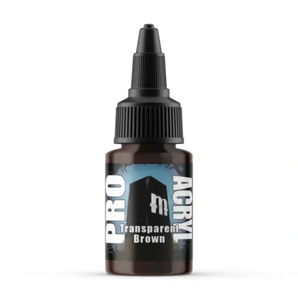 Online Monument Hobbies Pro Acryl Standard Transparent Brown 22ml - Miniature Marvels: Airplane Models & Painted Dice Paint