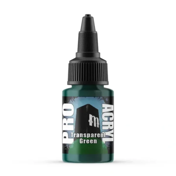 Online Monument Hobbies Pro Acryl Standard Transparent Green 22ml - Miniature Marvels: Airplane Models & Painted Dice Paint