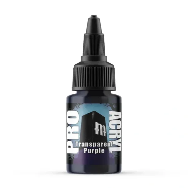 New Monument Hobbies Pro Acryl Standard Transparent Purple 22ml - Miniature Marvels: Airplane Models & Painted Dice Paint