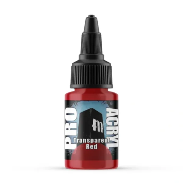 Flash Sale Monument Hobbies Pro Acryl Standard Transparent Red 22ml - Miniature Marvels: Airplane Models & Painted Dice Paint