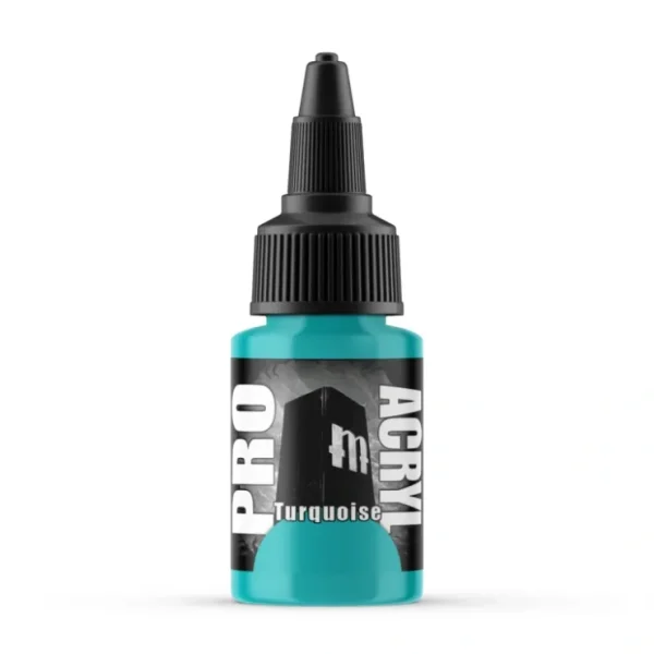 New Monument Hobbies Pro Acryl Standard Turquoise 22ml - Miniature Marvels: Airplane Models & Painted Dice Paint