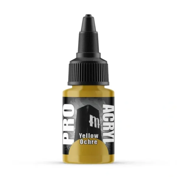 Sale Monument Hobbies Pro Acryl Standard Yellow Ochre 22ml - Miniature Marvels: Airplane Models & Painted Dice Paint