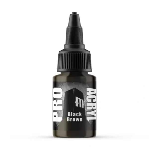 Cheap Monument Hobbies Pro Acryl Standard Black Brown 22ml - Miniature Marvels: Airplane Models & Painted Dice Paint