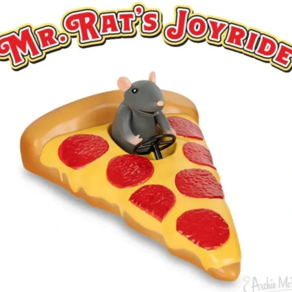 Fashion Mr. Rat's Joyride: Funny Pepperoni-Powered Pizza Car Pull Back Toy Archie McPhee - Miniature Marvels: Airplane Models & Painted Dice Egpull