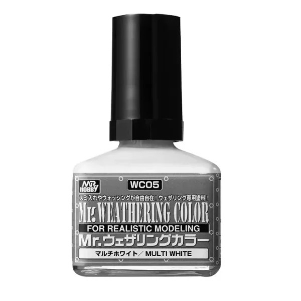 Fashion Mr. Weathering Color - Multi White LTG MRHOB-WC05 - Miniature Marvels: Airplane Models & Painted Dice Paint