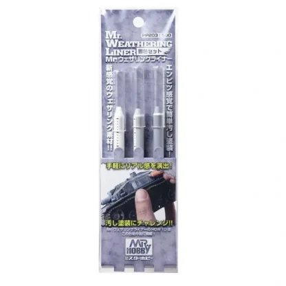 Hot Mr. Weathering Liner Snow Color Set LTG MRHOB-PP203 - Miniature Marvels: Airplane Models & Painted Dice Paint