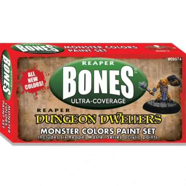 New MSP: Bones: Monster Colors Set - Miniature Marvels: Airplane Models & Painted Dice Paint
