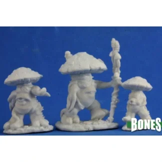New Mushroom Men (3): Bones RPR 77345 - Miniature Marvels: Airplane Models & Painted Dice Miniature