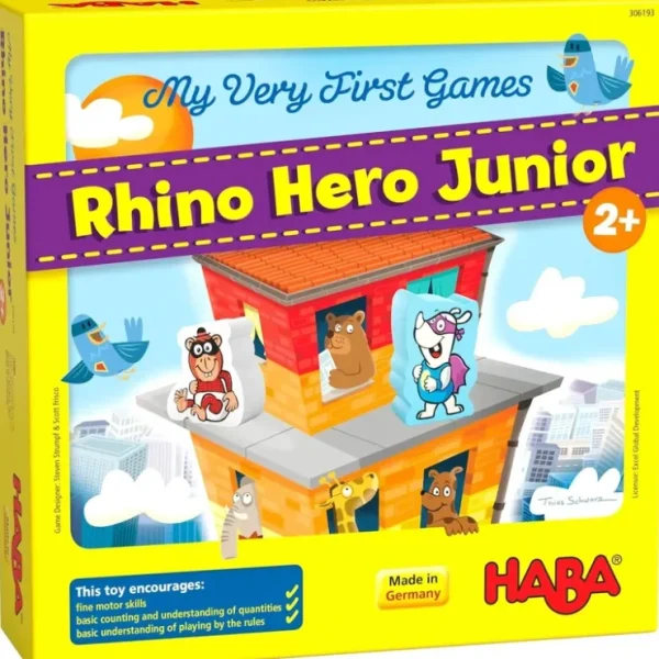 Discount My Very First Games: Rhino Hero Junior HAB 306193 - Miniature Marvels: Airplane Models & Painted Dice Board Game