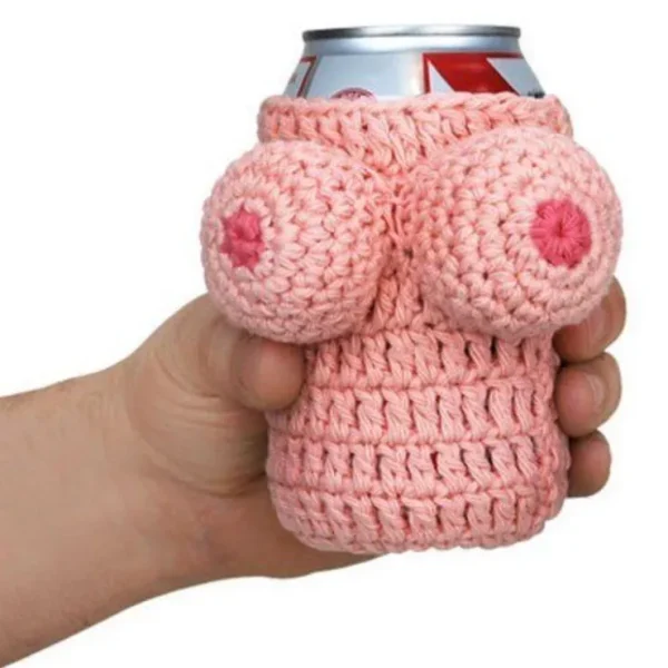 Online Nana's Boobies Knitted Beer Can Bottle Cooler Holder Adult Gag - BigMouth Inc. - Miniature Marvels: Airplane Models & Painted Dice Egpull