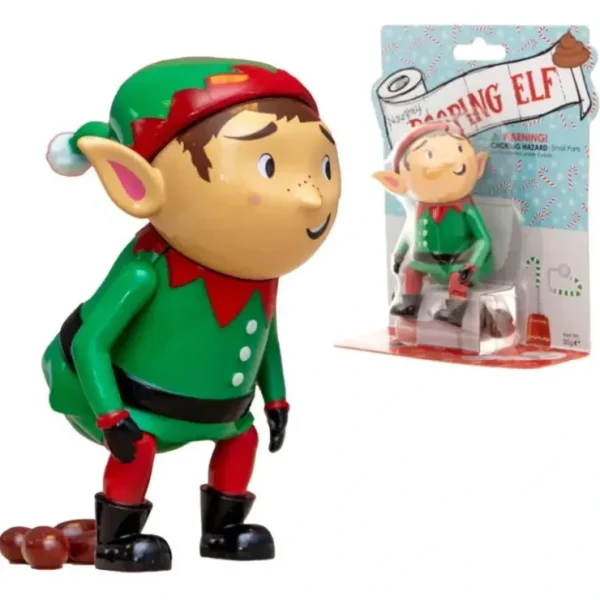 Clearance Naughty Pooping Elf - Dispenses Tasty Candy Jelly Beans - Christmas Toy Gift - Miniature Marvels: Airplane Models & Painted Dice Egpull