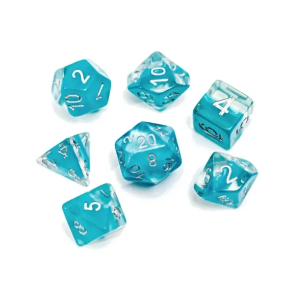 Best Neutron Dice: "Glacier" (Light Blue) GKG N0302 - Miniature Marvels: Airplane Models & Painted Dice Dice