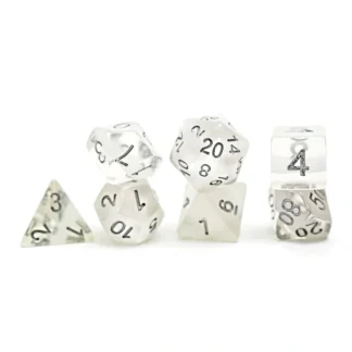 Discount Neutron Dice: "Ice" (White) GKG N070 - Miniature Marvels: Airplane Models & Painted Dice Dice