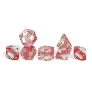 New Neutron Dice: "Rose Quartz" GKG N0102 - Miniature Marvels: Airplane Models & Painted Dice Dice