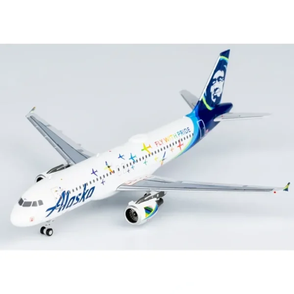NG 15018 1:400 Alaska Airlines Airbus A320-200 N854 "Fly with Pride" - Miniature Marvels: Airplane Models & Painted Dice* Airplane Model