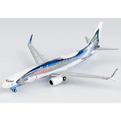 NG 58167 1:400 Alaska Airlines 737-800/w N559AS(Salmon Thirty Salmon II livery; with scimitar winglets) - Miniature Marvels: Airplane Models & Painted Dice* Airplane Model