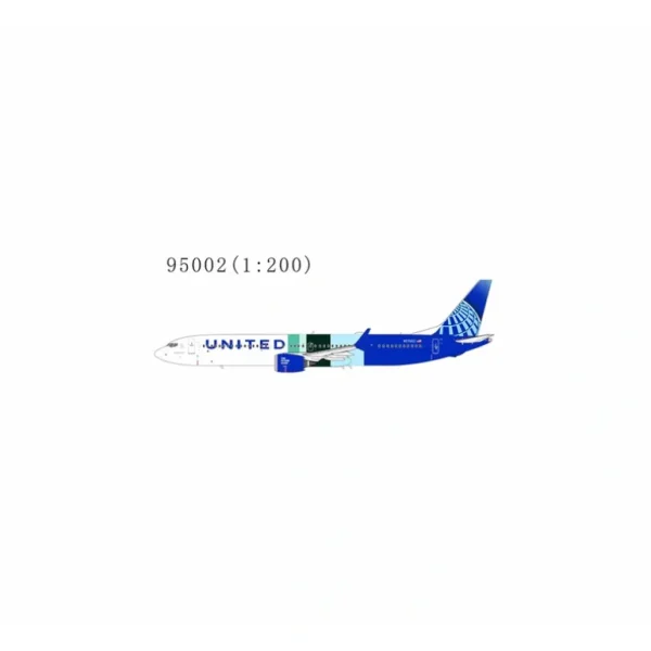 NG Models 95002 1:200 Boeing 737 MAX10 United N27602 "The Future is SAF" - Miniature Marvels: Airplane Models & Painted Dice* Airplane Model