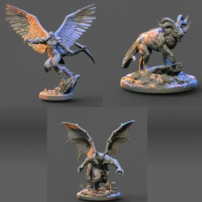 Best Sale Night Monsters Bundle - Miniature Marvels: Airplane Models & Painted Dice Miniature