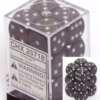Flash Sale Ninja: Speckled 12d6 16mm Dice Set CHX 25718 - Miniature Marvels: Airplane Models & Painted Dice Dice