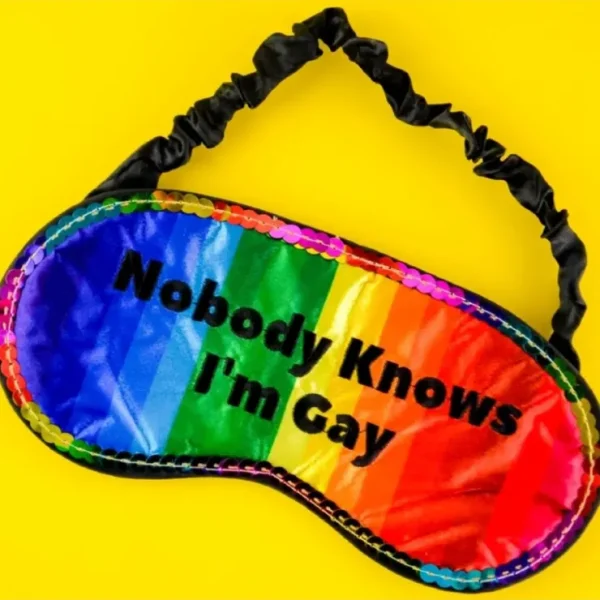 New Nobody Knows I'm Gay Sleeping Mask - Funny Sleep Eye Blindfold Soft EyeMask - Miniature Marvels: Airplane Models & Painted Dice Egpull