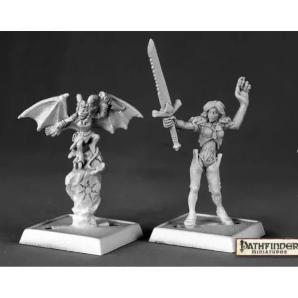 Best Sale Nualia and Erylium: Pathfinder RPR 60012 - Miniature Marvels: Airplane Models & Painted Dice Miniature